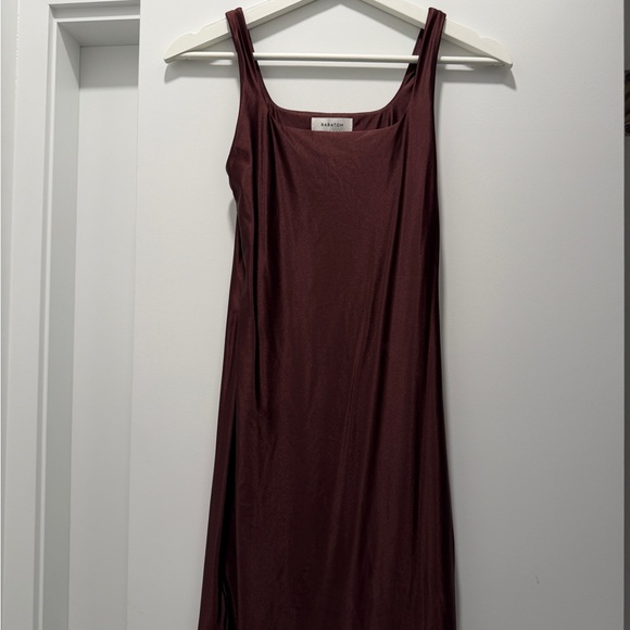 Babaton Rich Plum Midi Dress - Picture 1 of 5